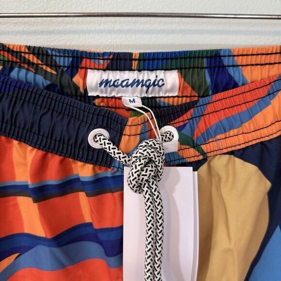 maamgic Mens Swim Trunks 5" Quick Dry Beach Shorts Mesh Lining Quick Dry Large - Picture 6 of 8